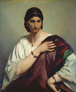 Poloviční portrét římské ženy od Anselm Feuerbach