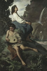 Vzpomínka na Tivoli od Anselm Feuerbach