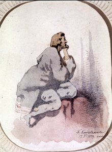 Portrét Frederika Chopina (1810-1849), polského skladatele. Akvarel od Kwiatkowského. od Antar Teofil Kwiatowski