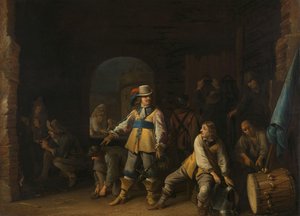 Vojáci ve strážnici od Anthonie Palamedesz
