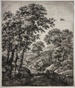Eliáš krmený havrany. od Anthonie Waterloo