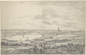 Pohled na Rhenen od Anthonie Waterloo