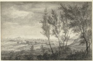 Pohled z dun Haarlemu od Anthonie Waterloo