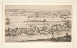 Vesnice u kanálu od Anthonie Waterloo