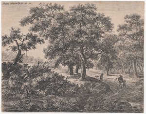 Tři stromy, 17. století. od Anthonie Waterloo