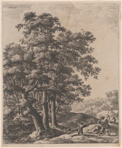 Venuše a Adonis, 17. století. od Anthonie Waterloo