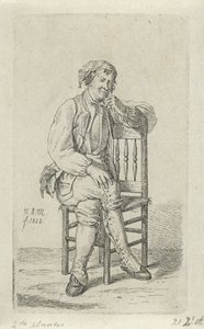 Muž na židli 12 studijních figurek (název série) od Anthonie Willem Hendrik Nolthenius de Man