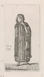 Žena s pláštěm 12 studijních figurek (název série) od Anthonie Willem Hendrik Nolthenius de Man
