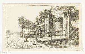Plot hostince Het Molentje na řece Amstel od Anthonie van den Bos