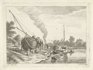 Loděnice od Anthonij van der Haer