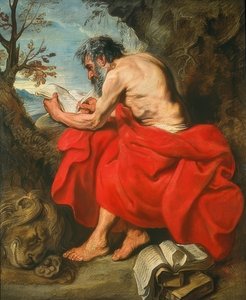 Svatý Jeroným. Kolem roku 1615/16 od Anthony van Dyck