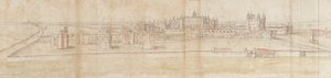 Palác Hampton Court ze severu, c1550-1560 od Anthonis van den Wyngaerde