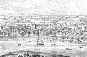 Londýn od Temple Bar po Charing Cross, 1543 1897 od Anthonis van den Wyngaerde