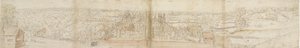 Oatlands Palace from the South, 1559. Verso: Richmond Palace and Roofs of Oatlands, 1559 od Anthonis van den Wyngaerde