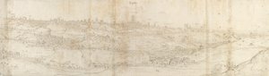 Panoramatický pohled na Segovii z východu, c1550-1560 od Anthonis van den Wyngaerde