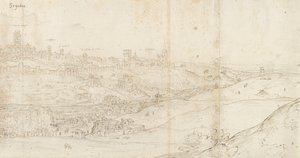 Panoramatický pohled na Segovii z východu, c1560-1570 od Anthonis van den Wyngaerde