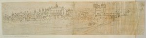 Pohled na Hampton Court od severu, z 