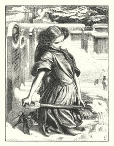 Malý Mourner (rytina) od Anthony Frederick Augustus (after) Sandys