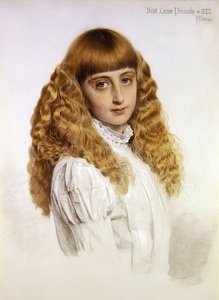 Portrét Violet Louisa Ponsonby od Anthony Frederick Augustus Sandys