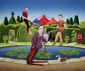 Circus Performers, 1979 (akryl na palubě)