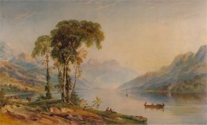 Ben Venue z jezera Loch Achray, 1840, 1935 od Anthony Vandyke Copley Fielding