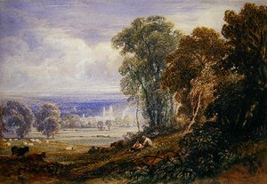 Byland Abbey od Anthony Vandyke Copley Fielding
