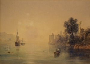 Říční scéna od Anthony Vandyke Copley Fielding