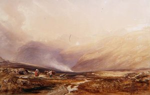 Snowdon od Anthony Vandyke Copley Fielding