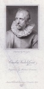 Cornelis van der Geest, vlámský obchodník s kořením a sběratel umění (rytina)