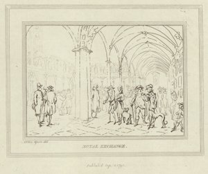 Kláštery Royal Exchange v City of London od Anthony van Assen