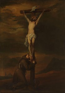 Svatý František naříkající u paty kříže od Anthony van Dyck (possibly copy after)