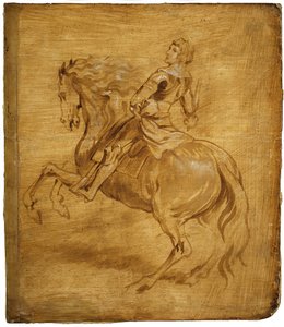 Muž jedoucí na koni, ca. 1630. od Anthony van Dyck