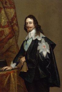 Karel I. (chromolitho) od Anthony van Dyck