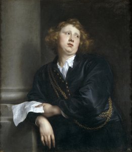 Henricus Liberti ou Hendrik van Groeninghen - Portrét skladatele a varhaníka Henricus Liberti (1610-1669) - Peinture de Sir Anthonis (Anton ou Antoon) van Dyck (1599-1641) - 1627-1632 - Olej na plátně - 107x97 cm-Museo del Prado, Madrid od Anthony van Dyck