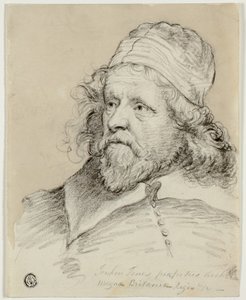 Inigo Jones (recto); Náčrt ženské hlavy (verze) od Anthony van Dyck