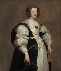 Dáma s vějířem od Anthony van Dyck