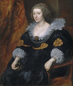 Portrét Amálie van Solms-Braunfels (1602-1675), princezny Oranžské od Anthony van Dyck