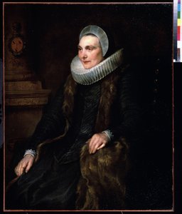 Portrait de Maria Bosschaert (1605-1664) (Portrét Marie Boschaert). Peinture de Antoine (Anthonis, Anthony, Anton nebo Anthony) van Dyck (1599-1641) od Anthony van Dyck