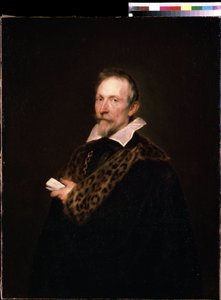""Portrét diplomata a intelektuála Jana Van der Wouvera (Waverius) (1574-1636)"" Obraz Antoine van Dyck (nebo Athony nebo Antoon, Anton nebo Anthonis od Anthony van Dyck