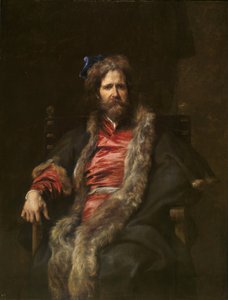 Portrét malíře Martina Ryckaerta (Maerten nebo Marten Rijckaert) (Portrét malíře Martina Ryckaerta (1587-1631)) Malba Anthonyho van Dycka (1599-1641) 1628-1630 - Olej na dřevě Rozměr 148x113 cm Museo del Prado, Madrid od Anthony van Dyck