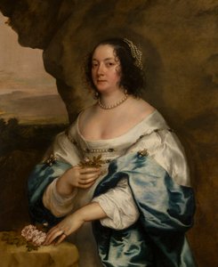 Portrét Beatrix Hammond, hraběnky z Oxfordu, kolem 1620-41 (olej na plátně) od Anthony van Dyck
