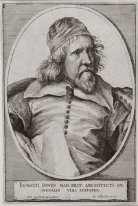 Portrét Iniga Jonese (1573-1652) vyrytý Wenceslaus Hollar (1607-77) 1655 od Anthony van Dyck