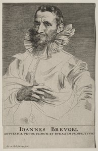 Portrét Jana Brueghela. od Anthony van Dyck