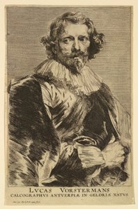 Portrét Lucase Vorstermana I. z Ikony knížat mužů od Anthony van Dyck