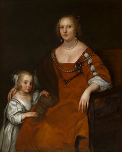 Portrét Margaret Howardové, hraběnky z Carlisle (1618-1664) a lady Diany Russellové, která se stala lady Allingtonovou (1652-1701), kolem 1654-53 (olej na plátně) od Anthony van Dyck
