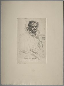 Portrét Pietera Brueghela od Anthony van Dyck