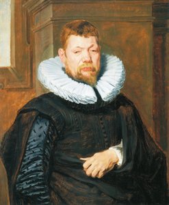 Portrét vousatého muže, cca 1616 (olej na dubovém panelu)
