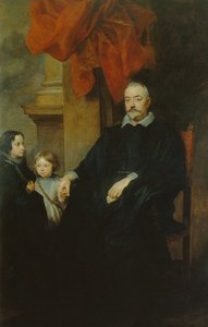 Portrét genuského šlechtice a dvou dívek od Anthony van Dyck