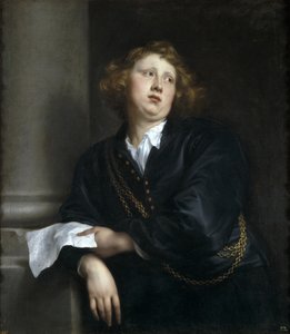 Portrét skladatele a varhaníka Henricus Liberti 1610-1669 od Anthony van Dyck