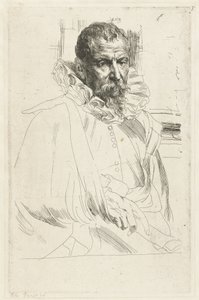 Portrét Pietera Brueghela mladšího od Anthony van Dyck